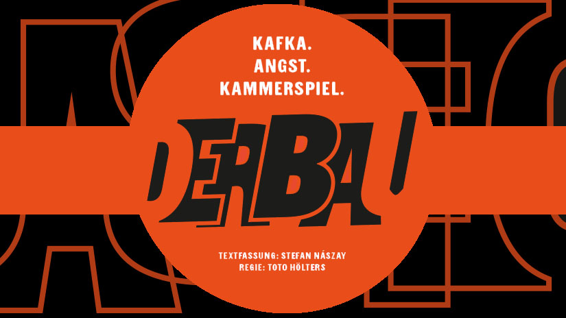 DER BAU nach Franz Kafka. Der Kleine Bühnenboden 2026, Münster (Grafik: Hanno Endres)